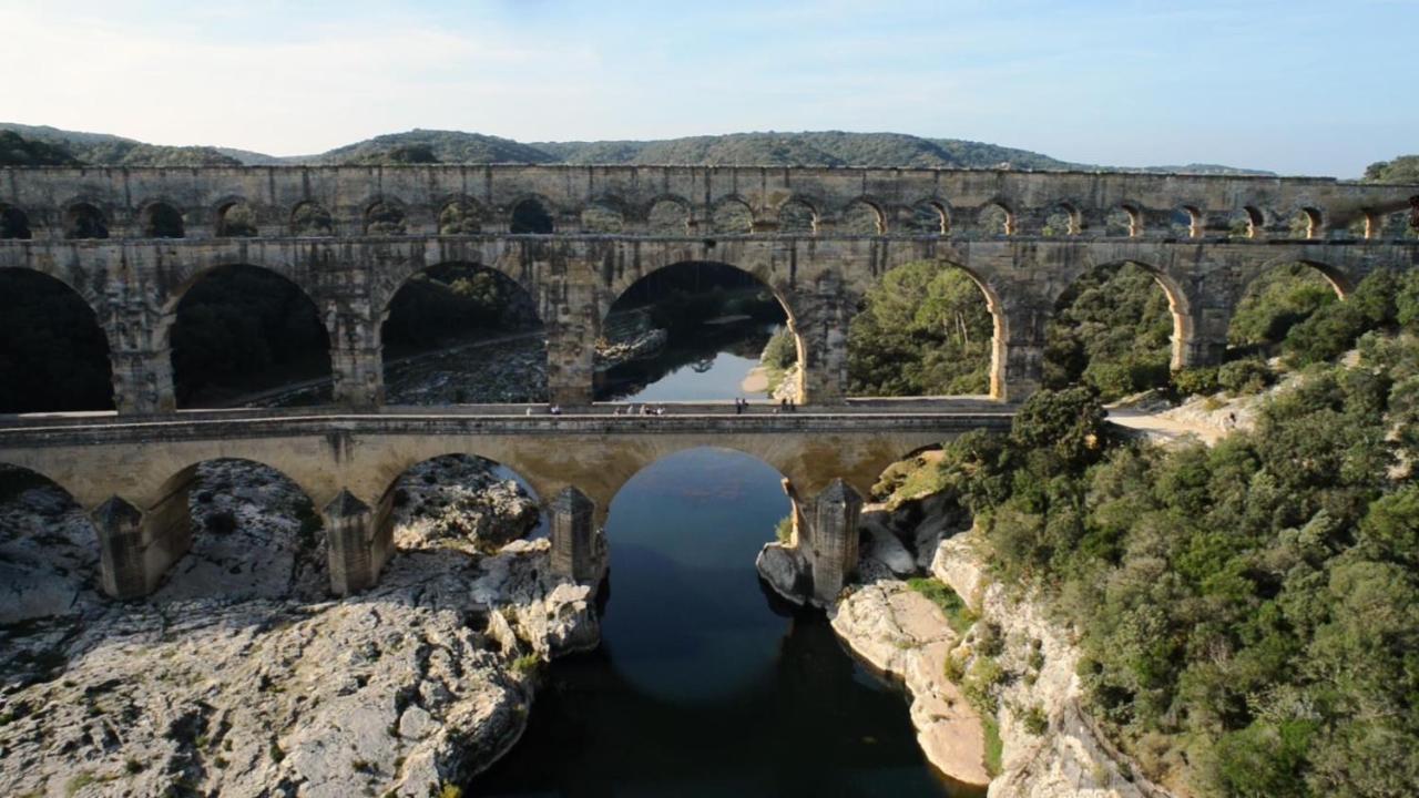 Studio Havre De Paix Au Pont Du Gard Piscine Et Jacuzzi Chez Valerie Payre Villa Vers Pont du Gard Exterior photo